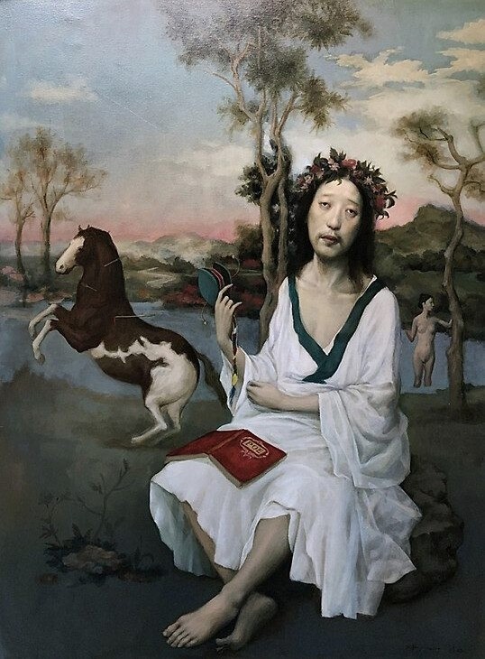 The Poet, 2020, Oil on Canvas, 122 × 91 cm