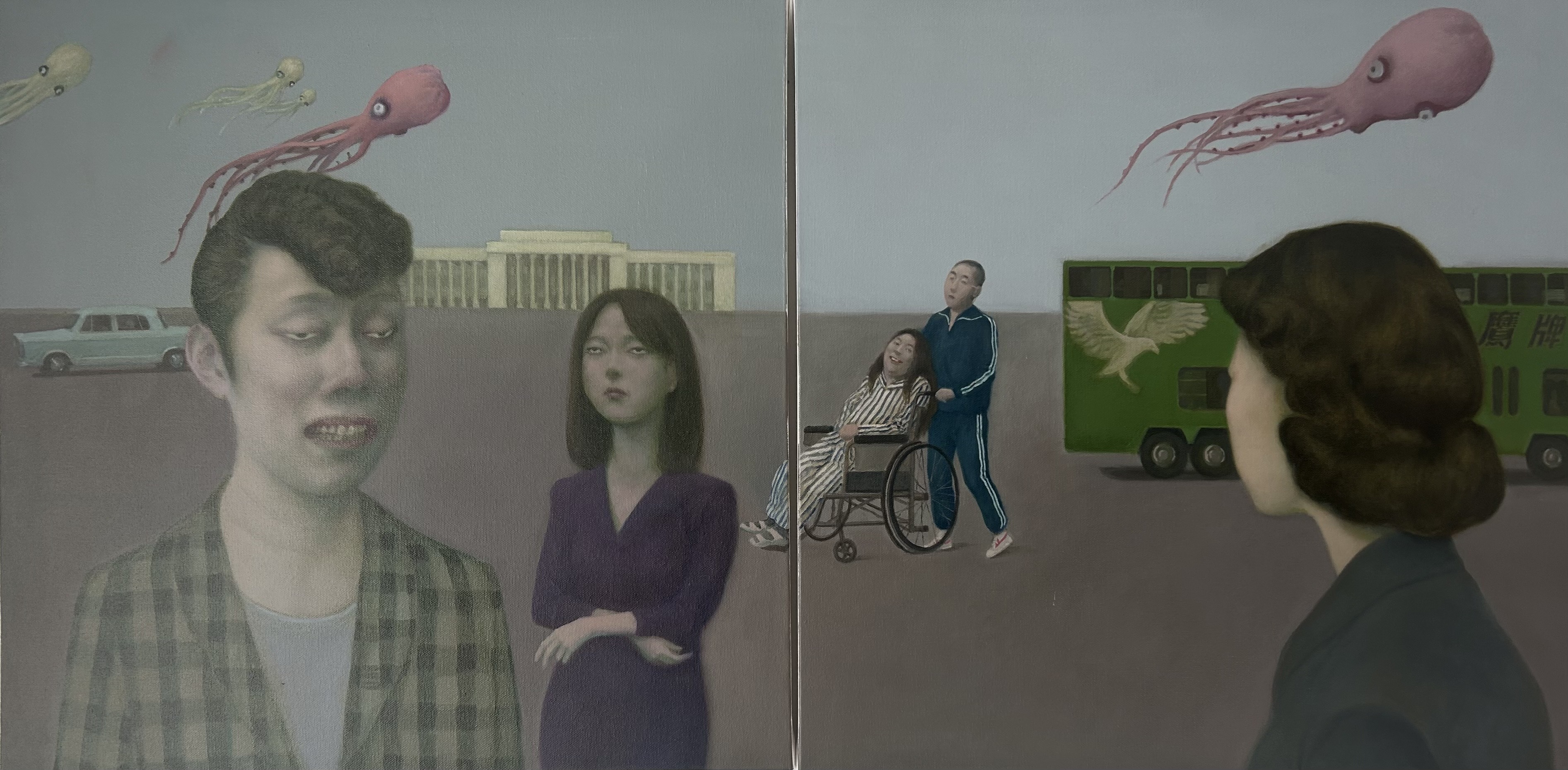 Kite, 2025, Oil on Canvas, 60 × 60 cm (each)